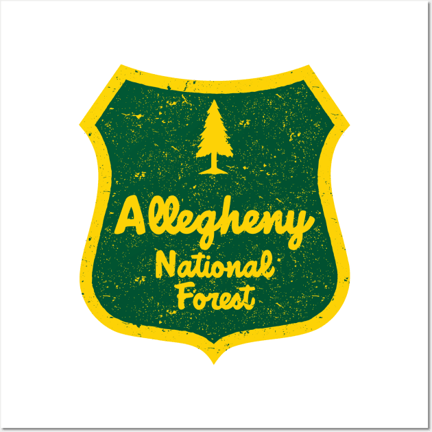 Allegheny National Forest shield Wall Art by nylebuss